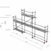 Modulställning i stål 9x4m+gaveltopp