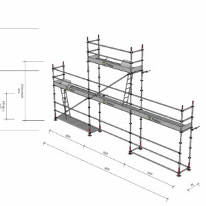 Modulställning i stål 9x4m+gaveltopp