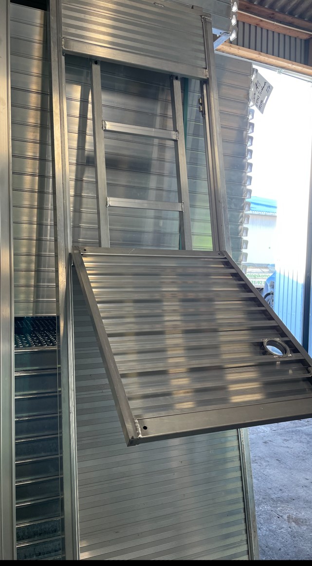 Steglucka Alu U-profil 2 Aluminiumstege med lucka och ram