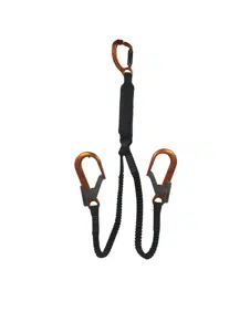 Fallskydds lina dubbel m elastisk