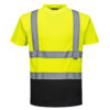 Portwest Tvåfärgs Mesh T-shirt klass 2 2 portwest s378ybr 1100px
